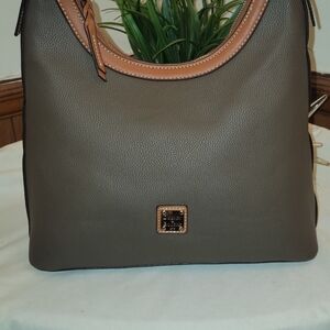Dooney & Bourke Pebble Lesther Hobo Bag.